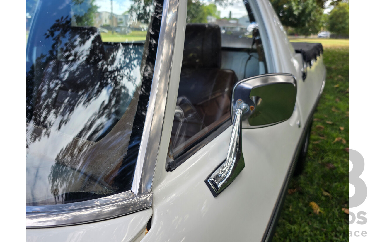 8/1981 Holden WB 2d Utility White V8 4.2L