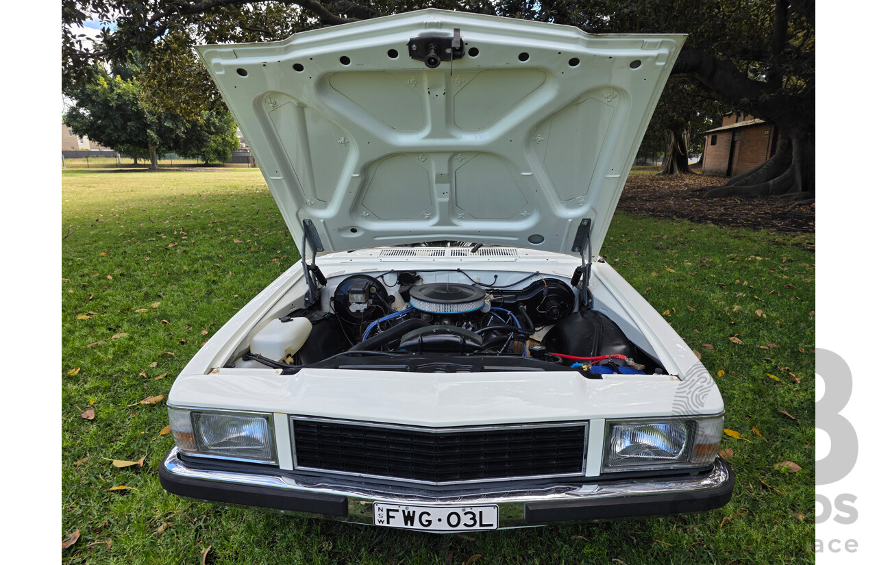 8/1981 Holden WB 2d Utility White V8 4.2L