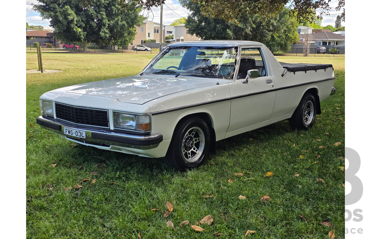 8/1981 Holden WB 2d Utility White V8 4.2L