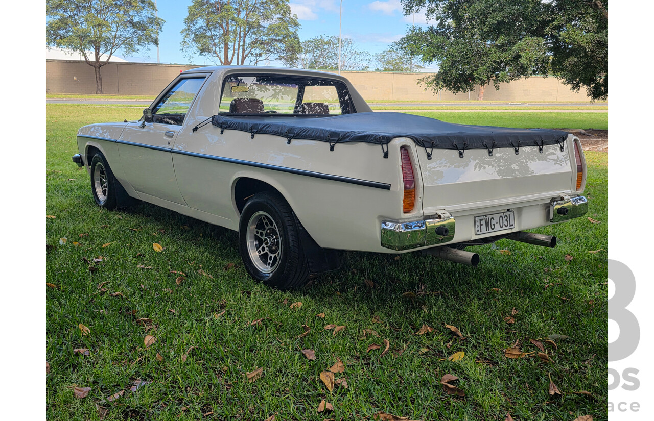 8/1981 Holden WB 2d Utility White V8 4.2L