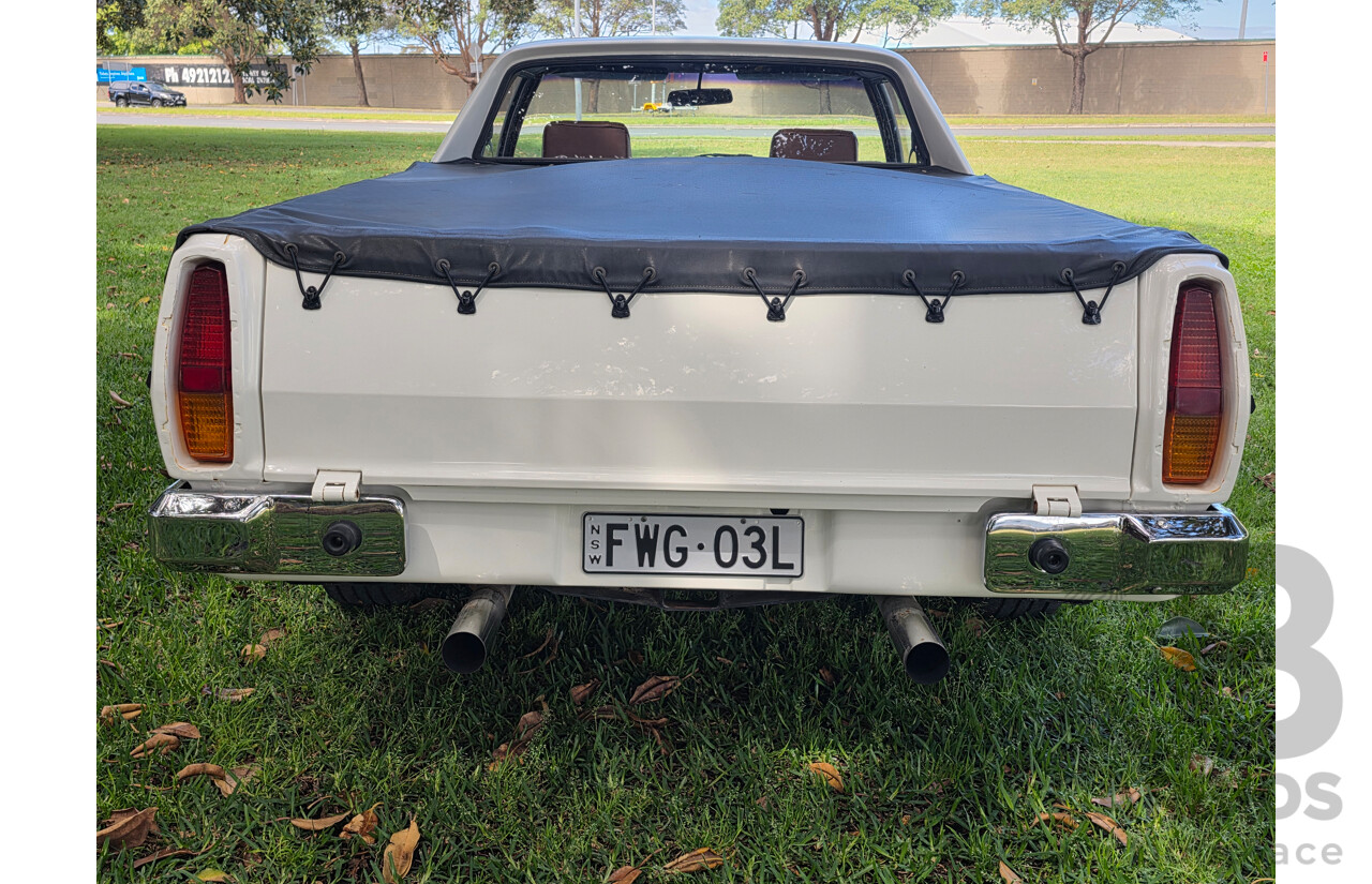 8/1981 Holden WB 2d Utility White V8 4.2L