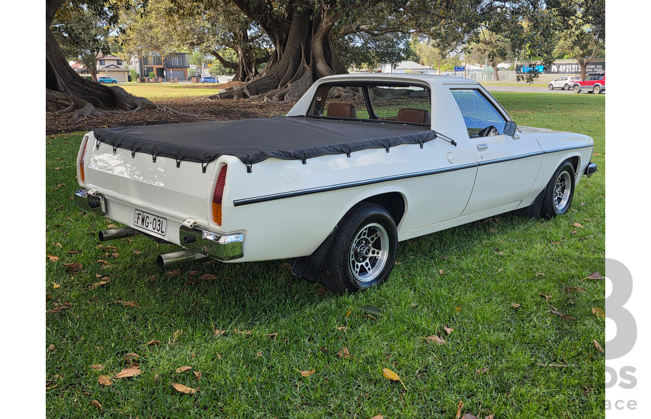 8/1981 Holden WB 2d Utility White V8 4.2L