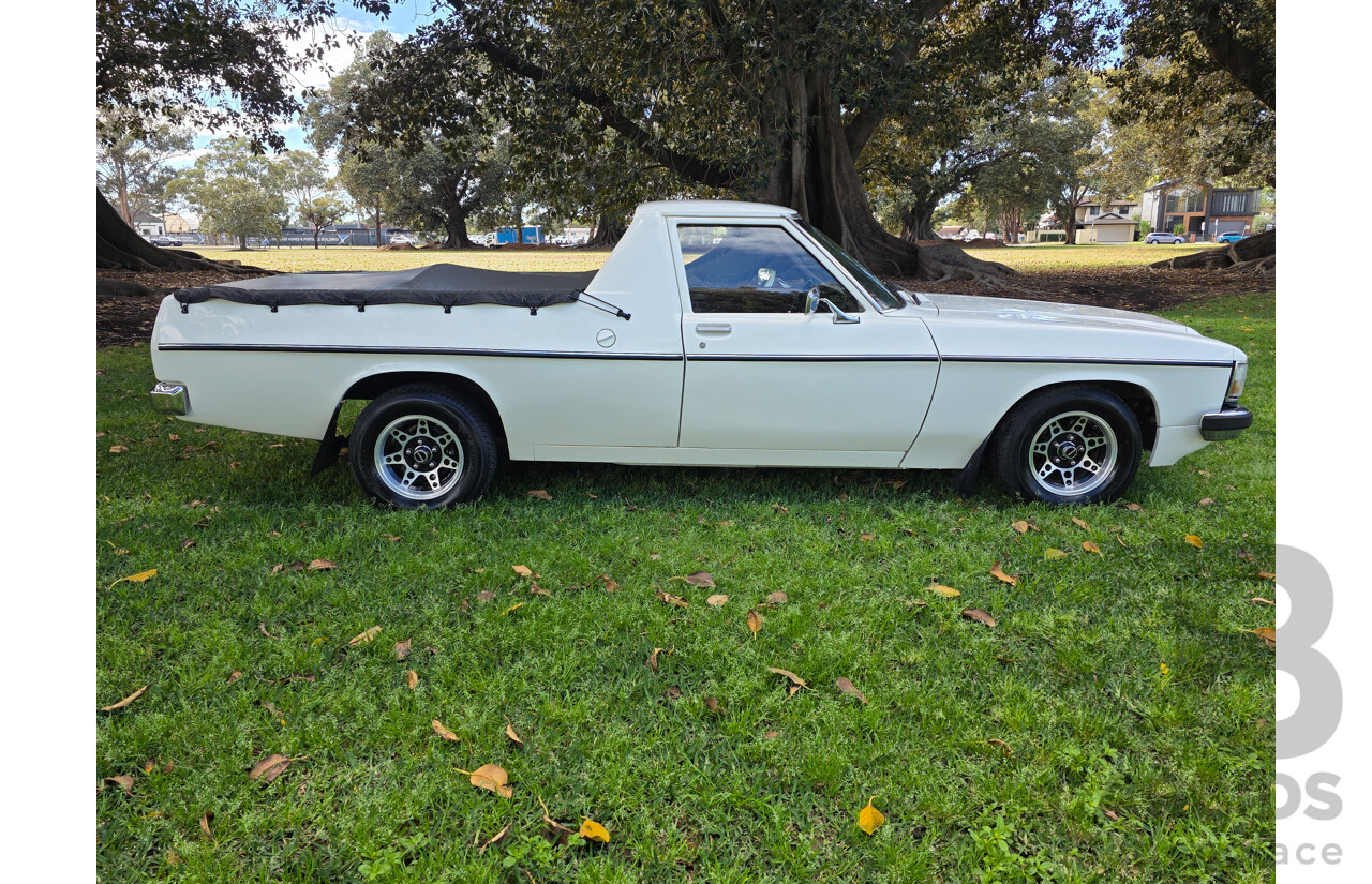8/1981 Holden WB 2d Utility White V8 4.2L