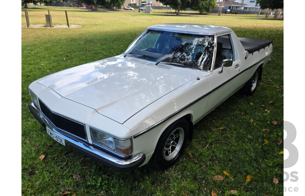 8/1981 Holden WB 2d Utility White V8 4.2L