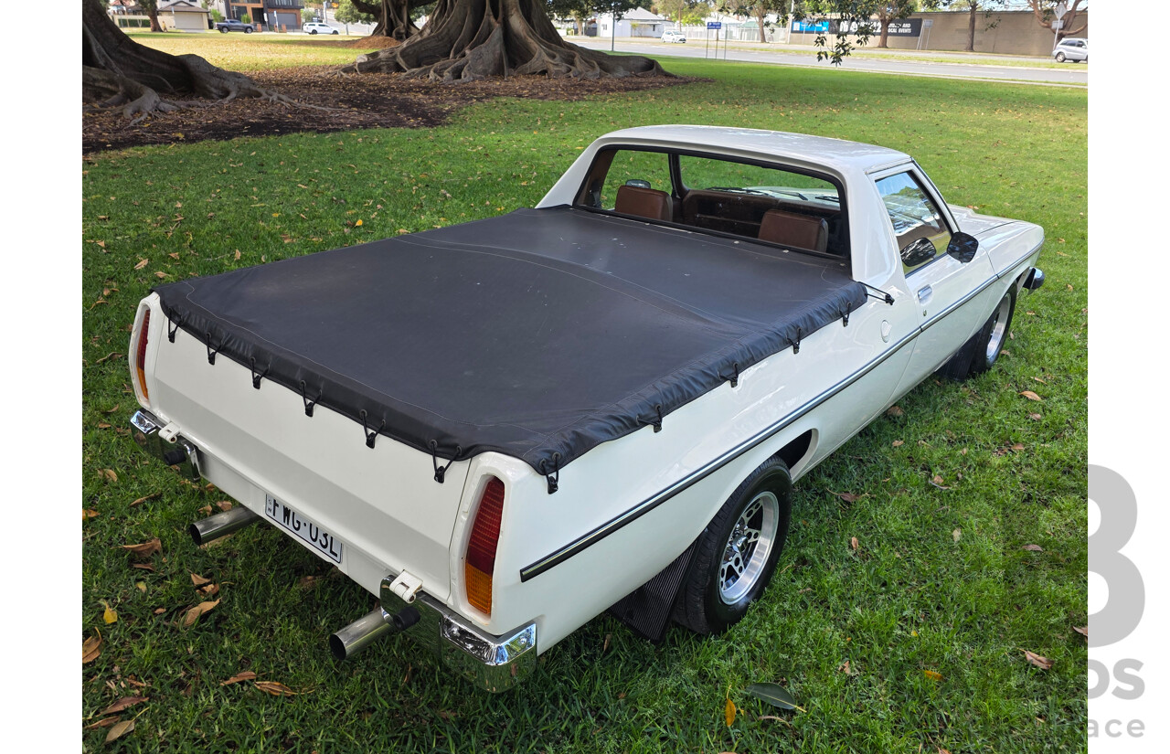 8/1981 Holden WB 2d Utility White V8 4.2L