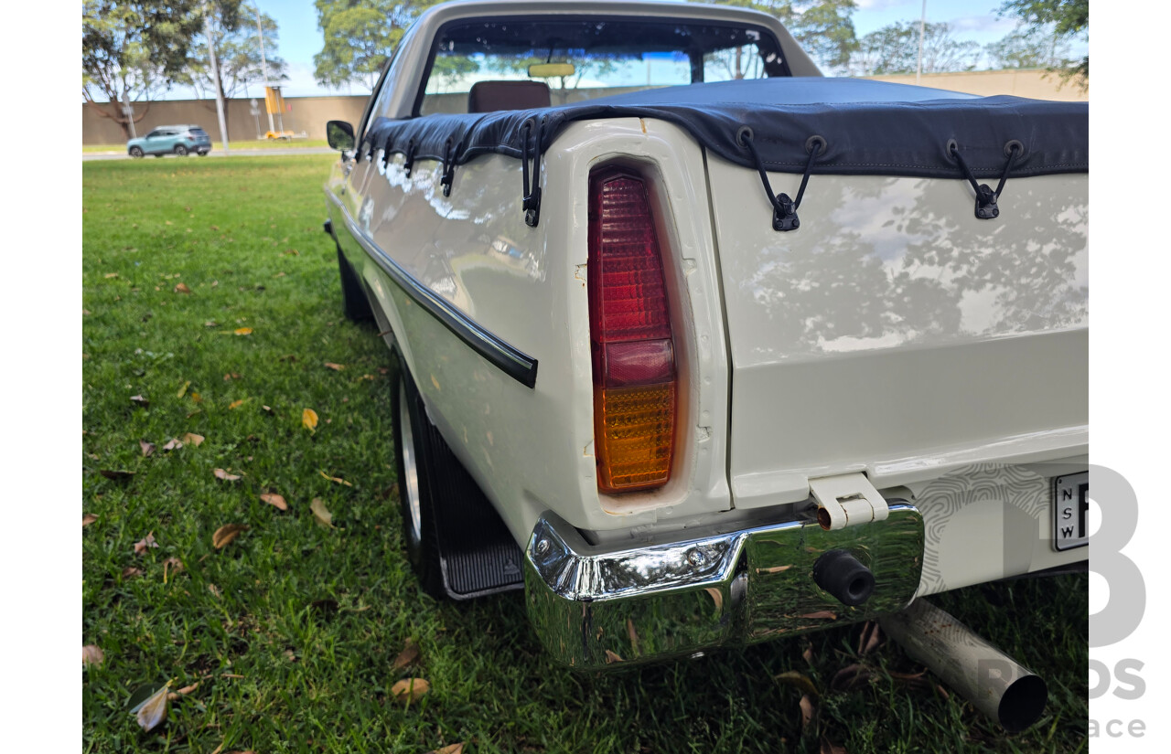 8/1981 Holden WB 2d Utility White V8 4.2L