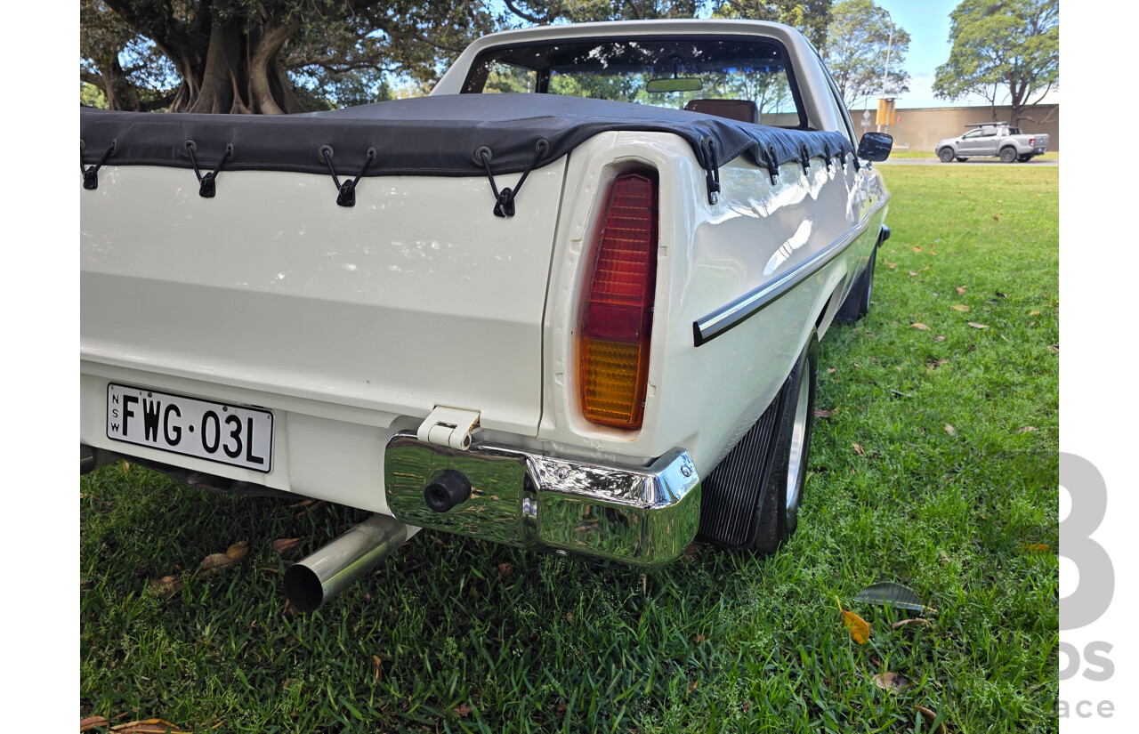 8/1981 Holden WB 2d Utility White V8 4.2L
