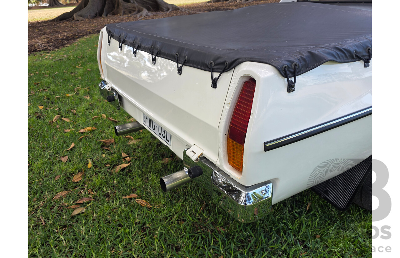 8/1981 Holden WB 2d Utility White V8 4.2L