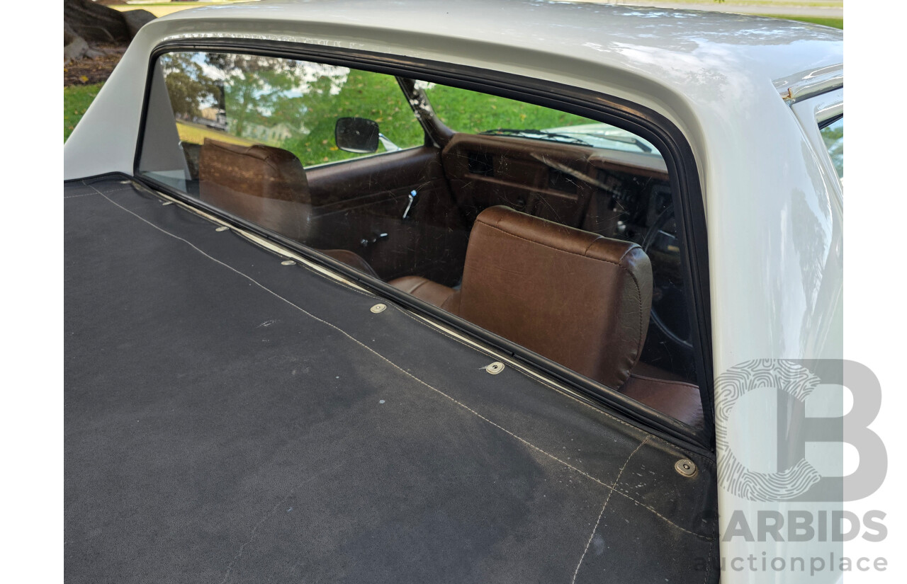 8/1981 Holden WB 2d Utility White V8 4.2L