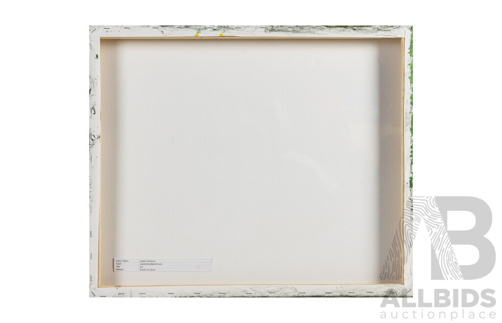 Angela Stankovic (20th Century, Australian), Fox, Original Acrylic on Canvas, 50H x 60W cm