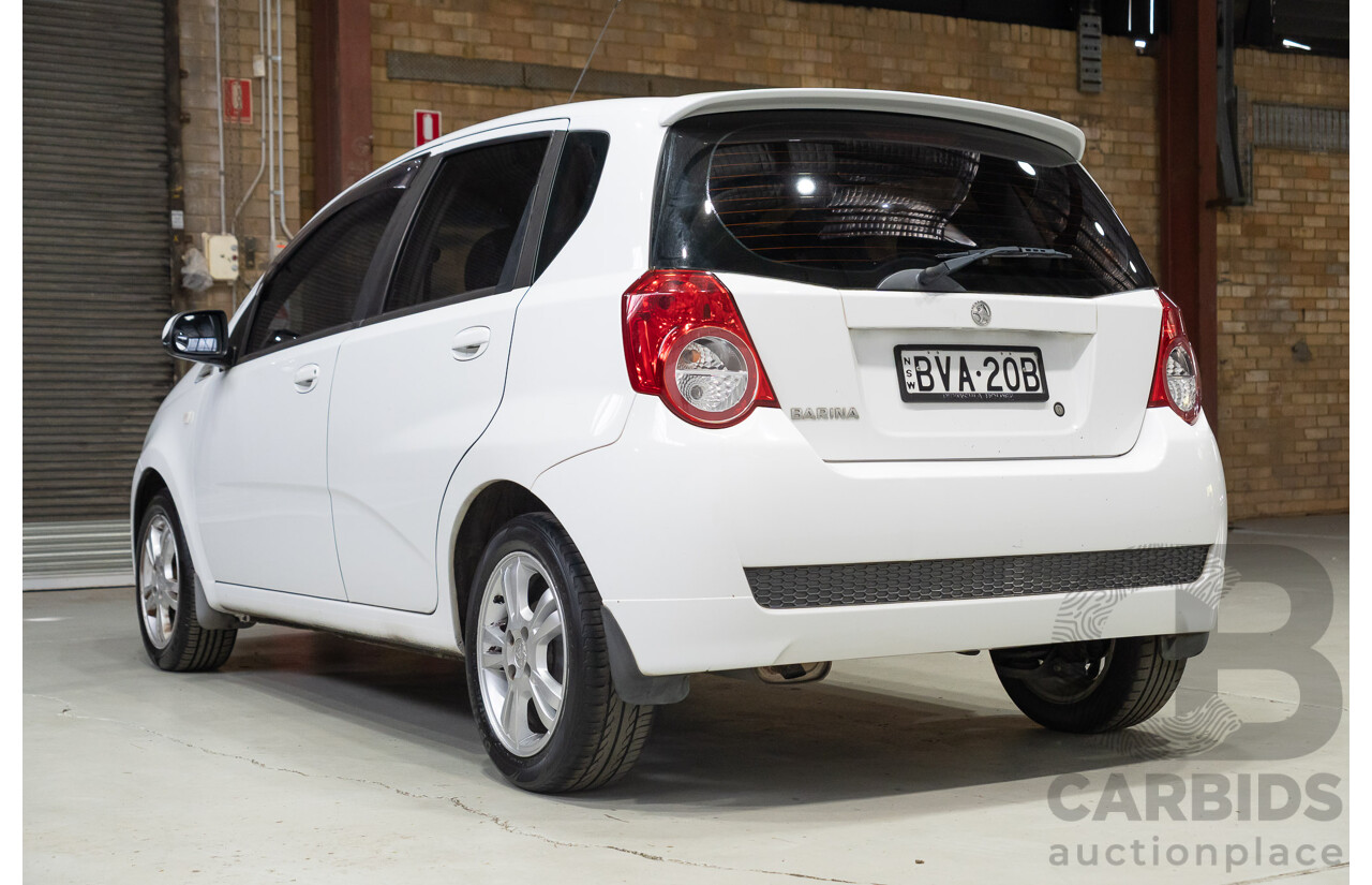 01/2011 Holden Barina TK MY11 5d Hatchback White 1.6L