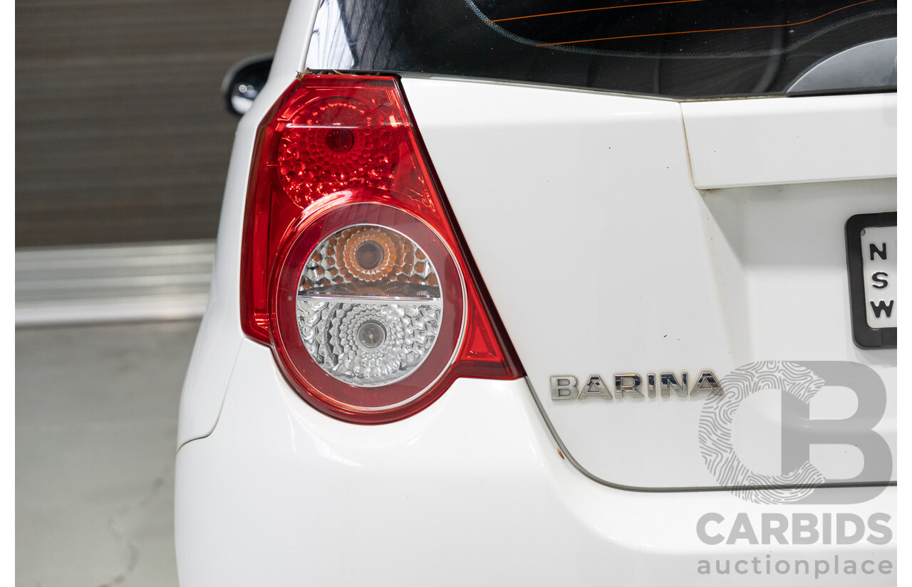 01/2011 Holden Barina TK MY11 5d Hatchback White 1.6L