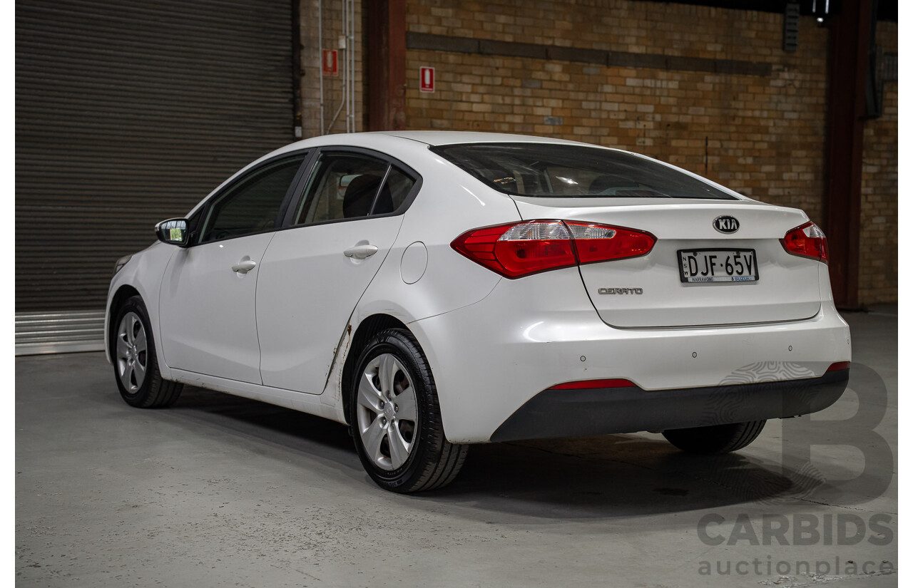 06/2015 Kia Cerato S YD MY15 4D Sedan White 1.8L