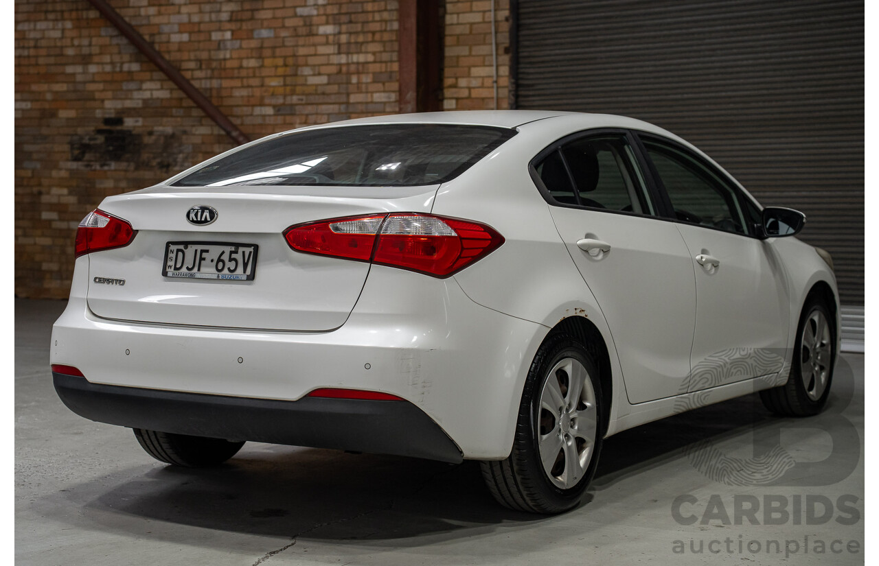 06/2015 Kia Cerato S YD MY15 4D Sedan White 1.8L