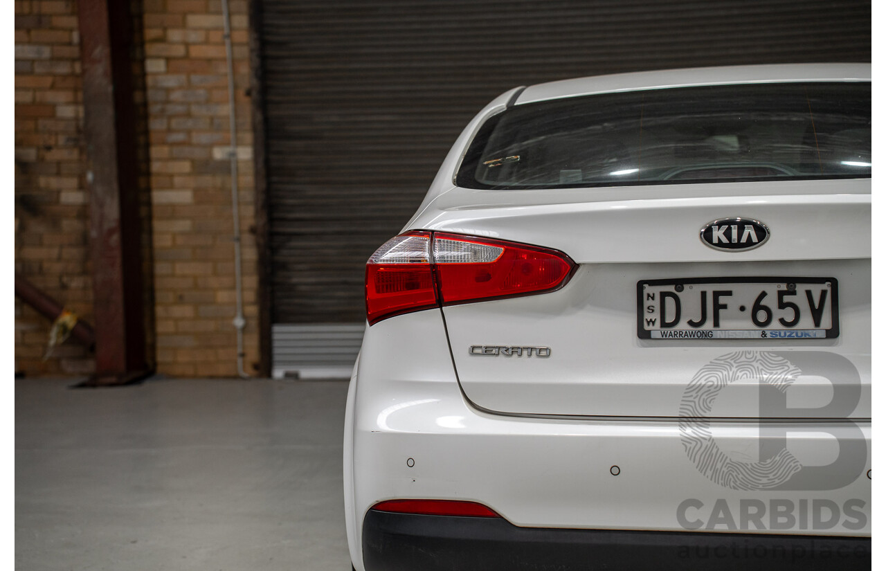 06/2015 Kia Cerato S YD MY15 4D Sedan White 1.8L