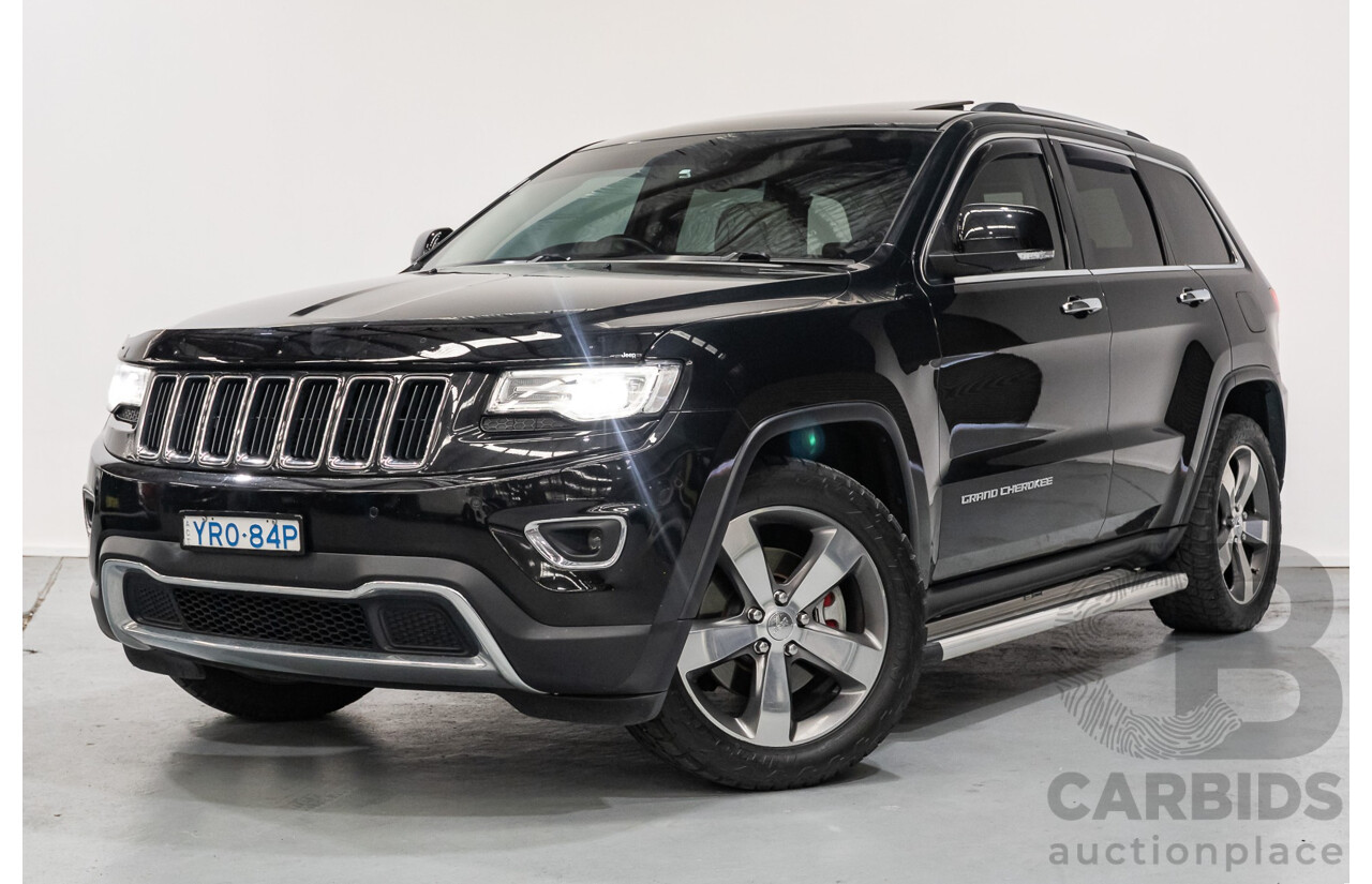4/2015 Jeep Grand Cherokee Limited (4x4) WK MY15 4d Wagon Black Turbo Diesel V6 3.0L
