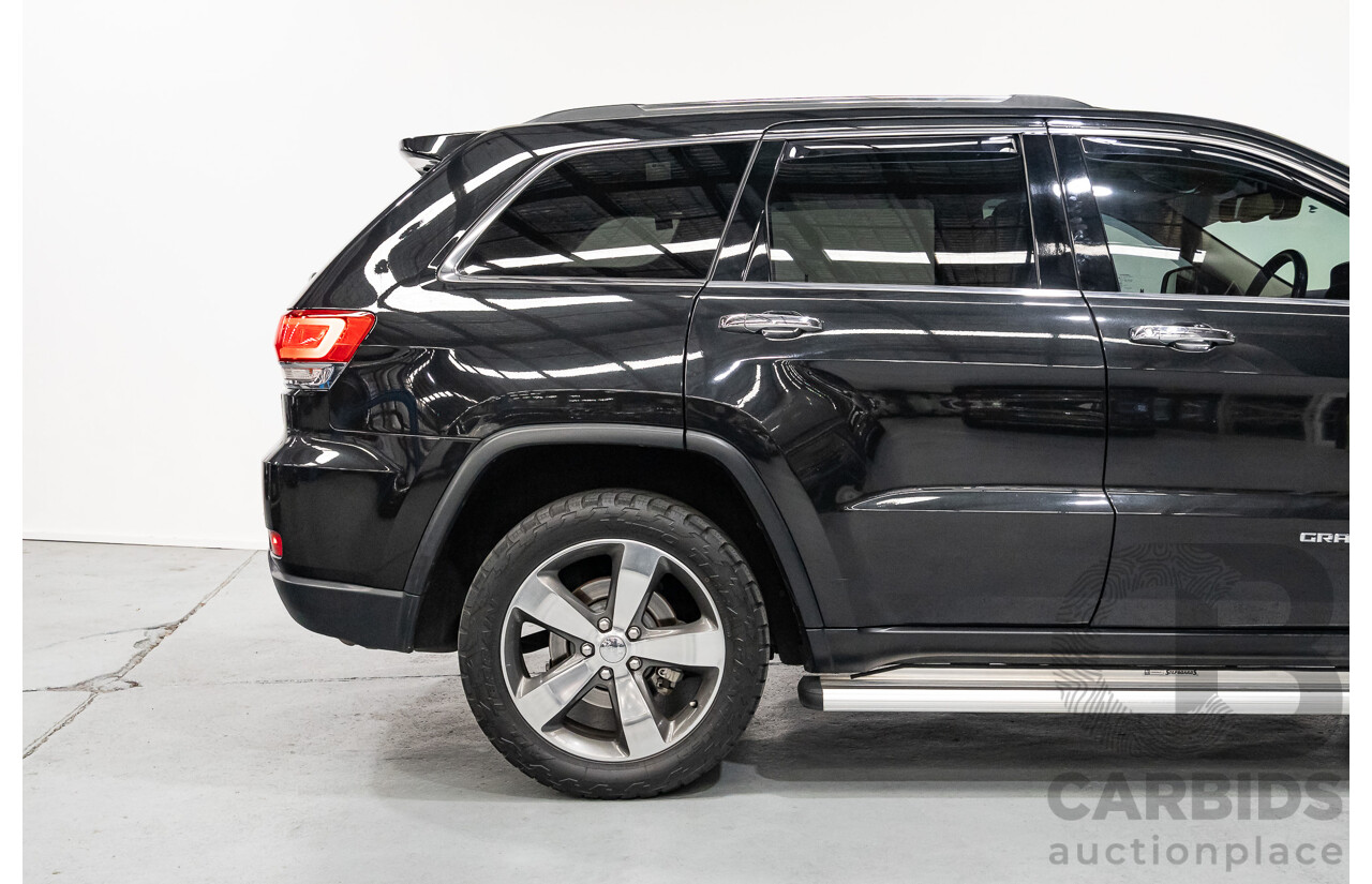 4/2015 Jeep Grand Cherokee Limited (4x4) WK MY15 4d Wagon Black Turbo Diesel V6 3.0L