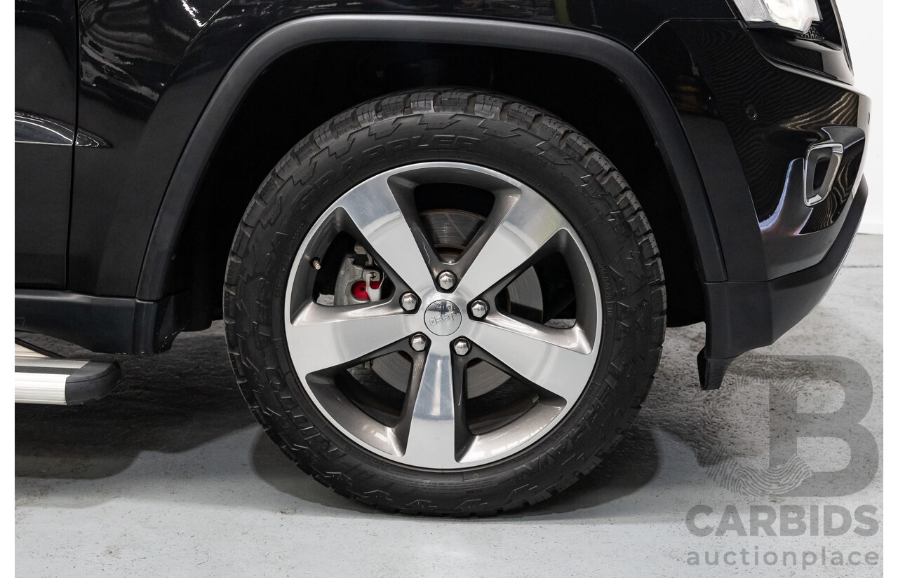 4/2015 Jeep Grand Cherokee Limited (4x4) WK MY15 4d Wagon Black Turbo Diesel V6 3.0L