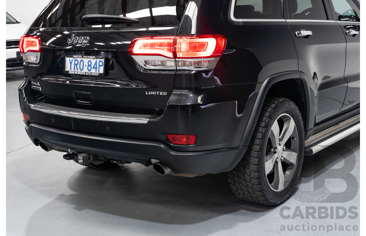 4/2015 Jeep Grand Cherokee Limited (4x4) WK MY15 4d Wagon Black Turbo Diesel V6 3.0L
