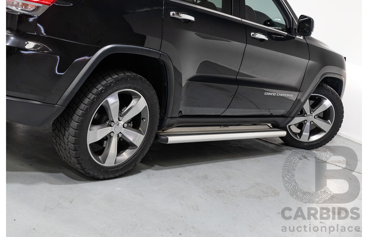 4/2015 Jeep Grand Cherokee Limited (4x4) WK MY15 4d Wagon Black Turbo Diesel V6 3.0L