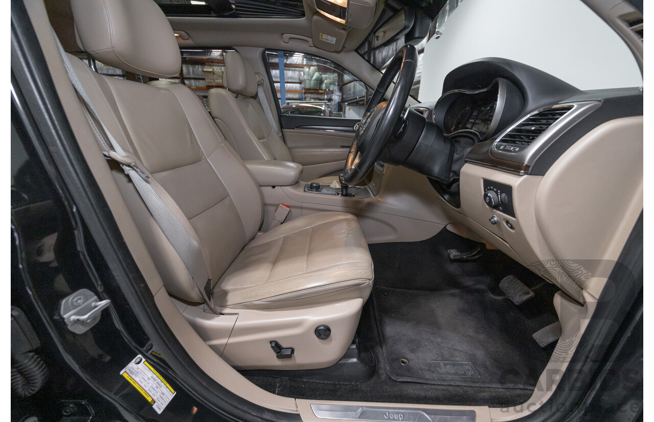 4/2015 Jeep Grand Cherokee Limited (4x4) WK MY15 4d Wagon Black Turbo Diesel V6 3.0L