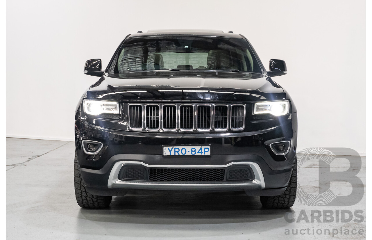 4/2015 Jeep Grand Cherokee Limited (4x4) WK MY15 4d Wagon Black Turbo Diesel V6 3.0L