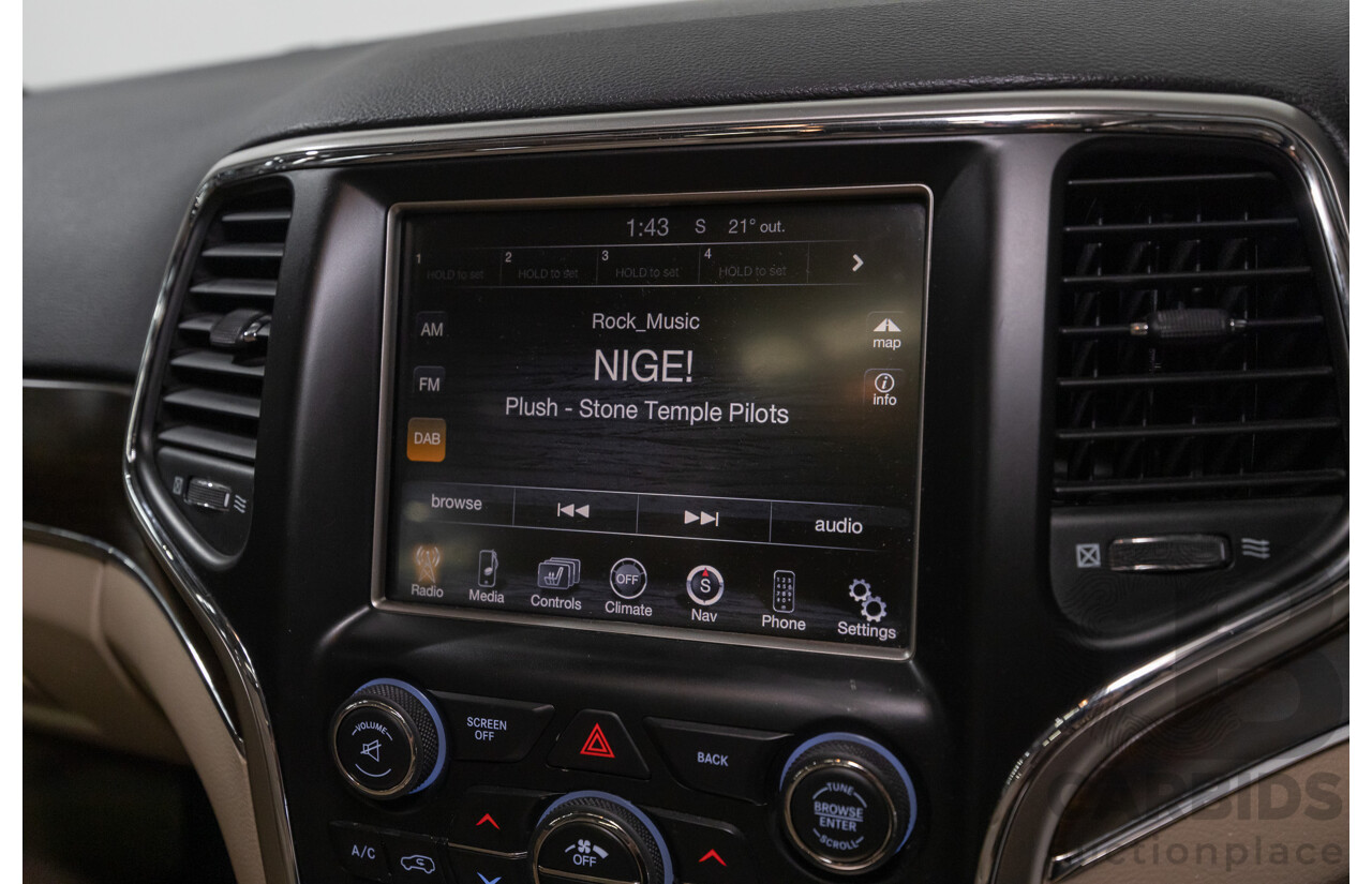 4/2015 Jeep Grand Cherokee Limited (4x4) WK MY15 4d Wagon Black Turbo Diesel V6 3.0L