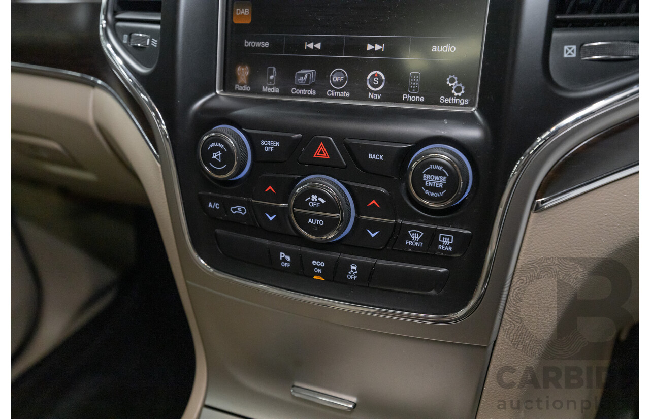 4/2015 Jeep Grand Cherokee Limited (4x4) WK MY15 4d Wagon Black Turbo Diesel V6 3.0L
