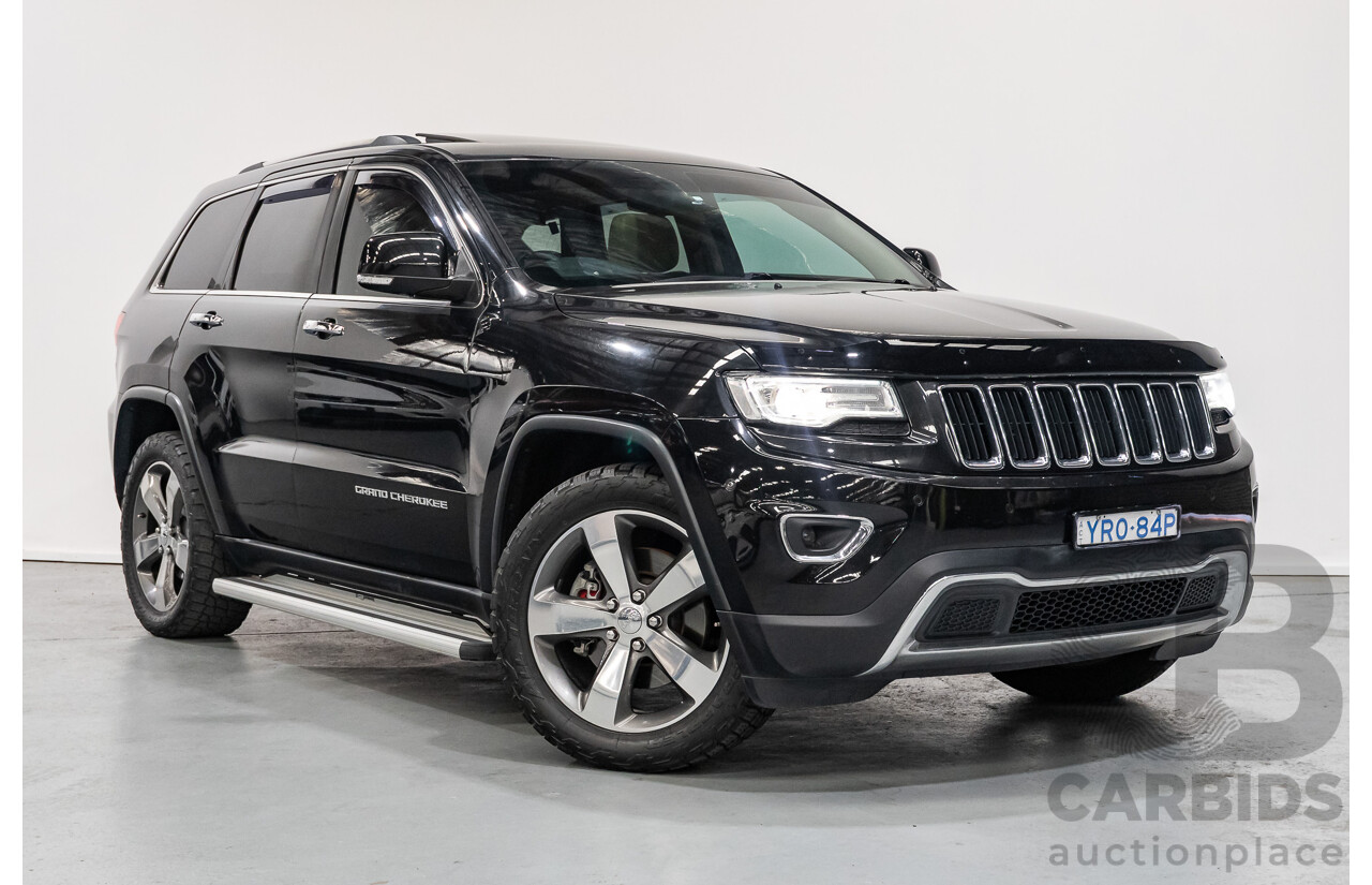 4/2015 Jeep Grand Cherokee Limited (4x4) WK MY15 4d Wagon Black Turbo Diesel V6 3.0L