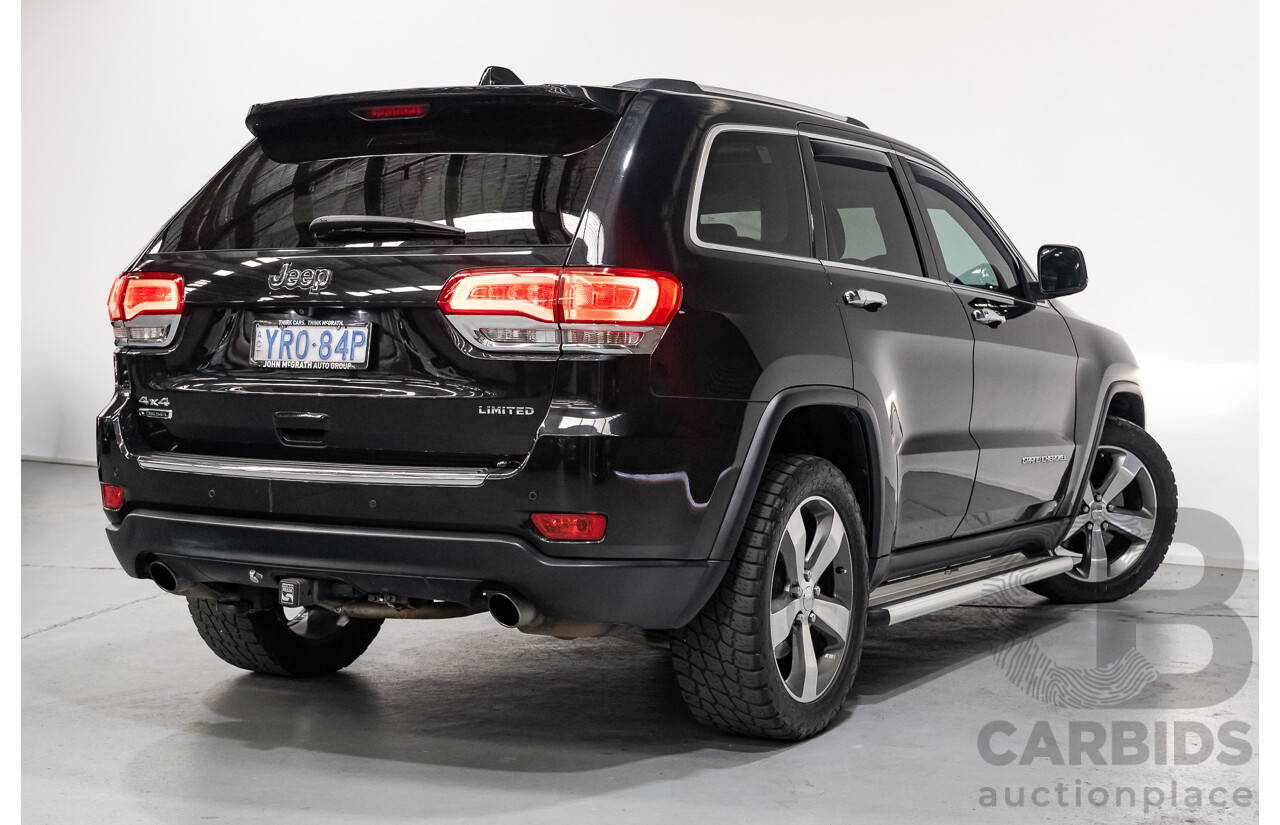 4/2015 Jeep Grand Cherokee Limited (4x4) WK MY15 4d Wagon Black Turbo Diesel V6 3.0L