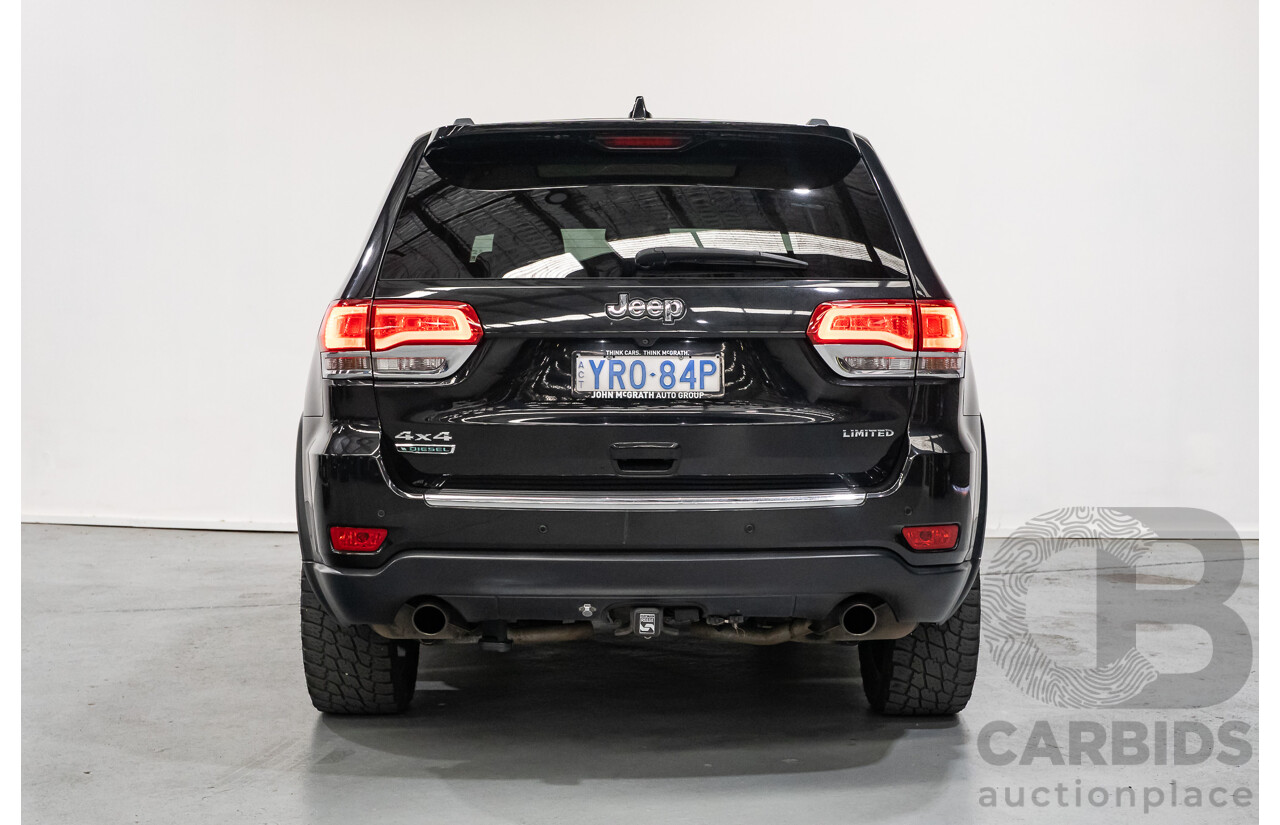 4/2015 Jeep Grand Cherokee Limited (4x4) WK MY15 4d Wagon Black Turbo Diesel V6 3.0L