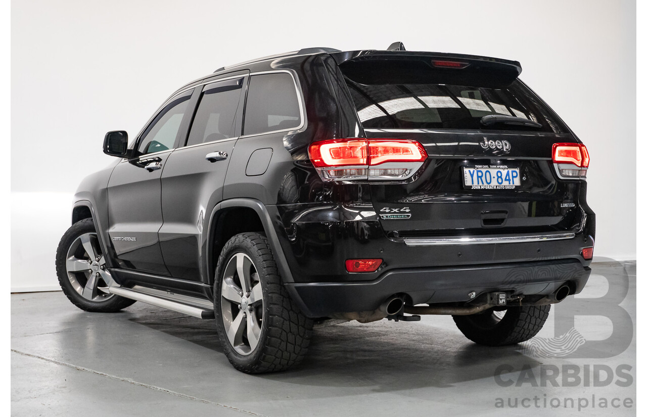 4/2015 Jeep Grand Cherokee Limited (4x4) WK MY15 4d Wagon Black Turbo Diesel V6 3.0L