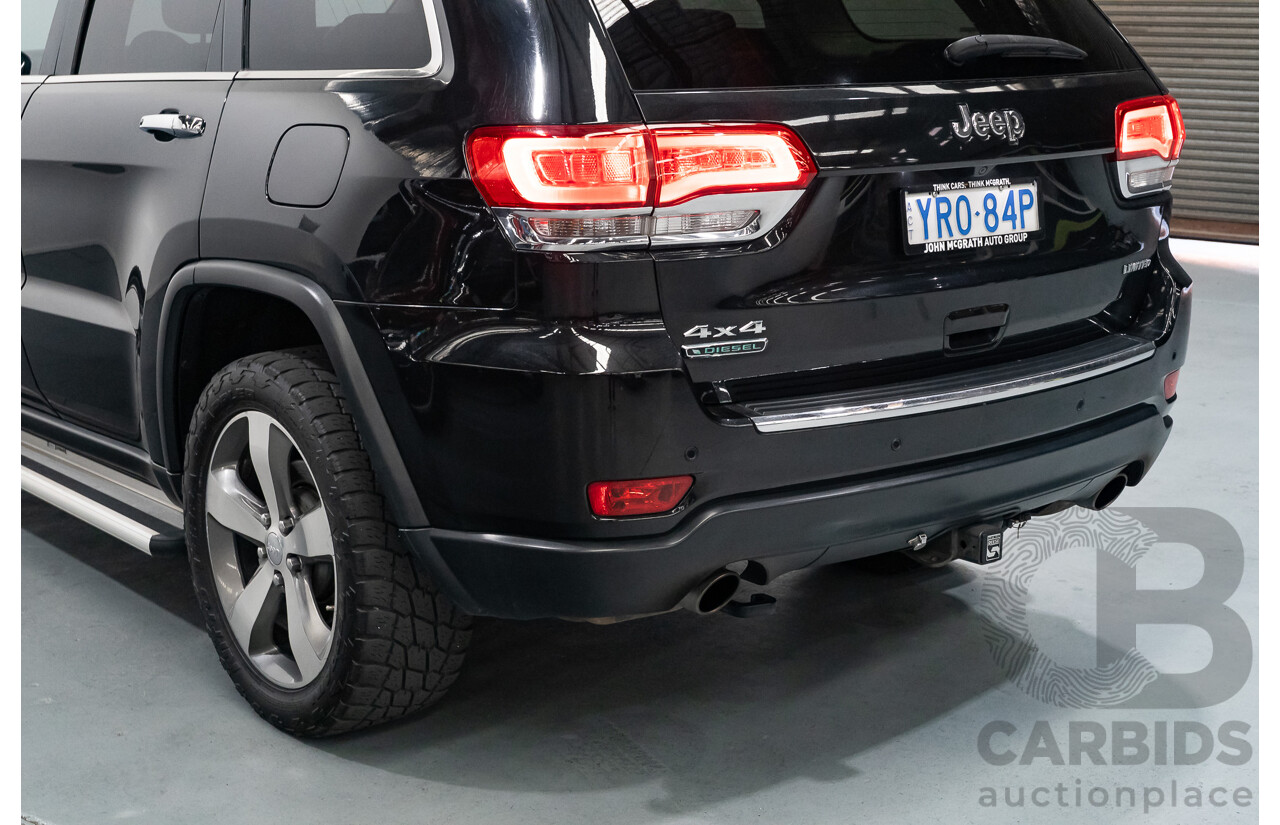 4/2015 Jeep Grand Cherokee Limited (4x4) WK MY15 4d Wagon Black Turbo Diesel V6 3.0L
