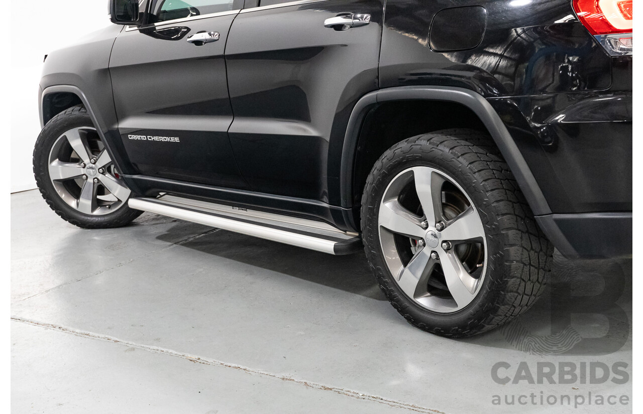 4/2015 Jeep Grand Cherokee Limited (4x4) WK MY15 4d Wagon Black Turbo Diesel V6 3.0L