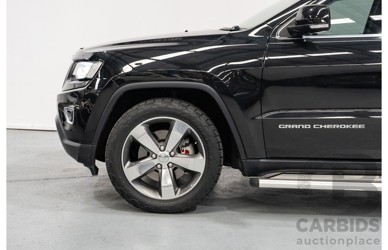 4/2015 Jeep Grand Cherokee Limited (4x4) WK MY15 4d Wagon Black Turbo Diesel V6 3.0L
