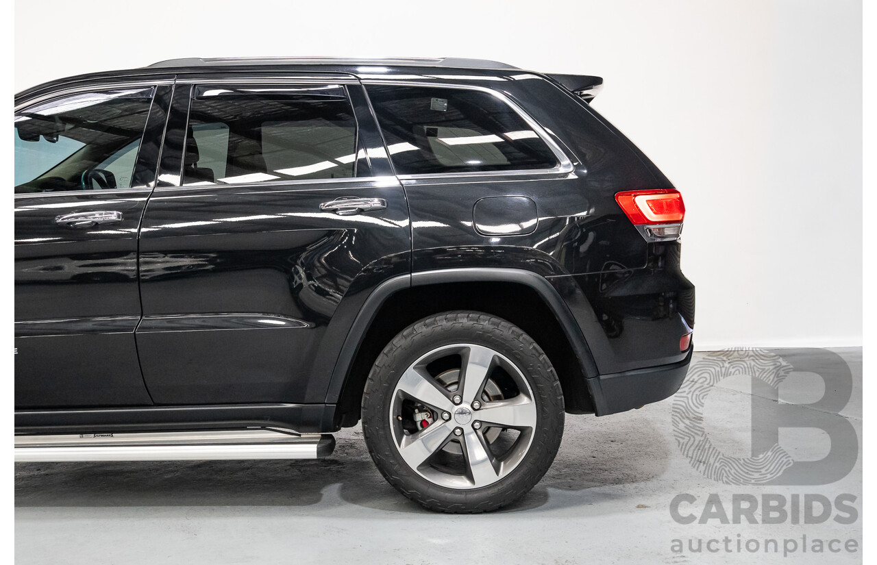 4/2015 Jeep Grand Cherokee Limited (4x4) WK MY15 4d Wagon Black Turbo Diesel V6 3.0L