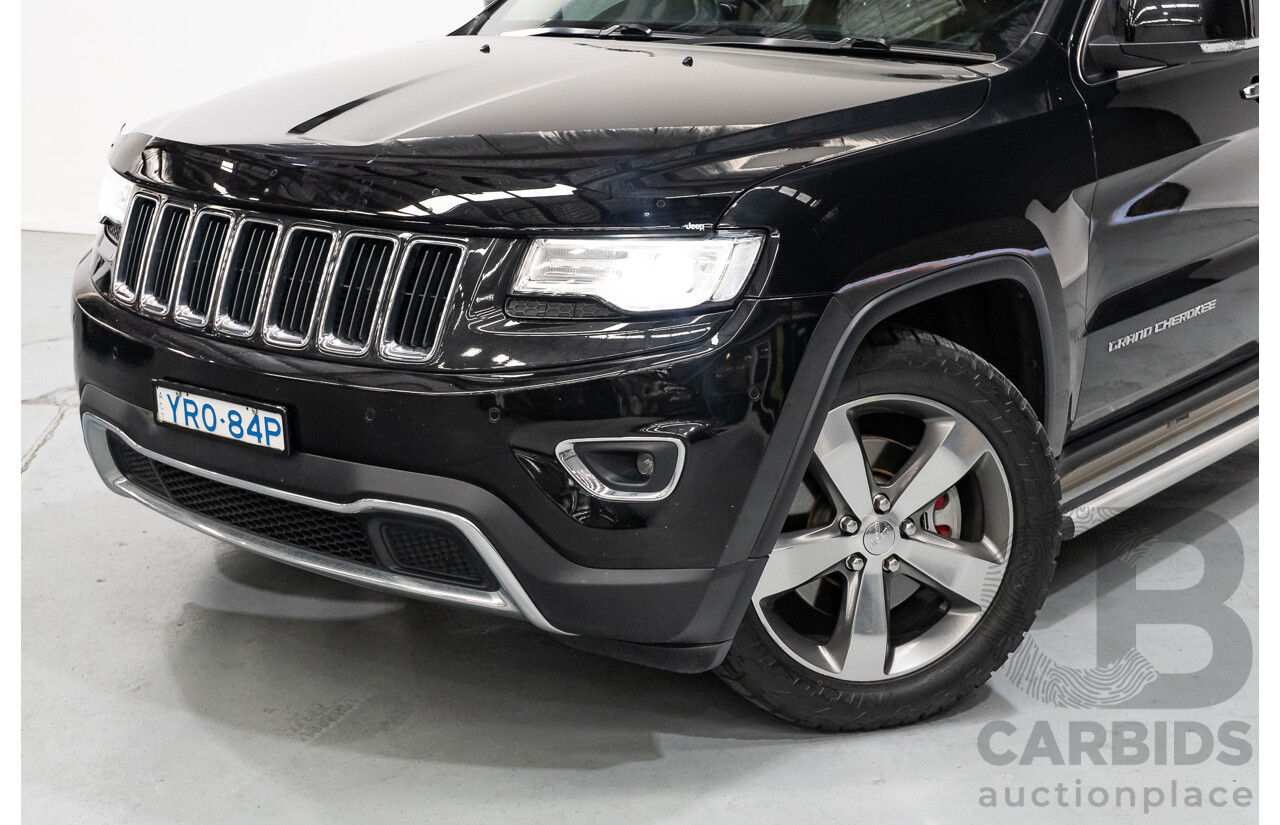 4/2015 Jeep Grand Cherokee Limited (4x4) WK MY15 4d Wagon Black Turbo Diesel V6 3.0L