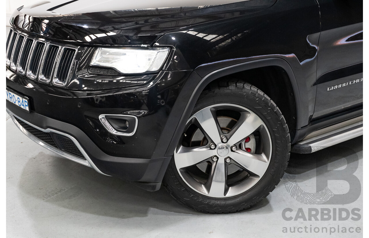 4/2015 Jeep Grand Cherokee Limited (4x4) WK MY15 4d Wagon Black Turbo Diesel V6 3.0L