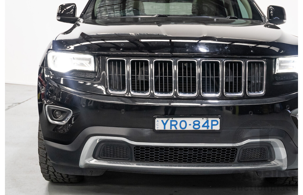 4/2015 Jeep Grand Cherokee Limited (4x4) WK MY15 4d Wagon Black Turbo Diesel V6 3.0L