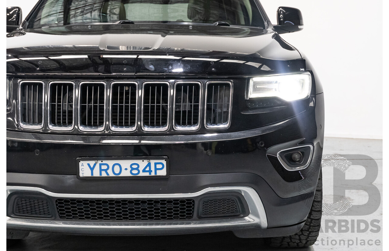 4/2015 Jeep Grand Cherokee Limited (4x4) WK MY15 4d Wagon Black Turbo Diesel V6 3.0L
