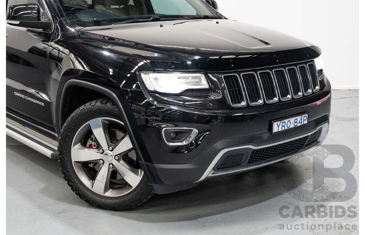 4/2015 Jeep Grand Cherokee Limited (4x4) WK MY15 4d Wagon Black Turbo Diesel V6 3.0L