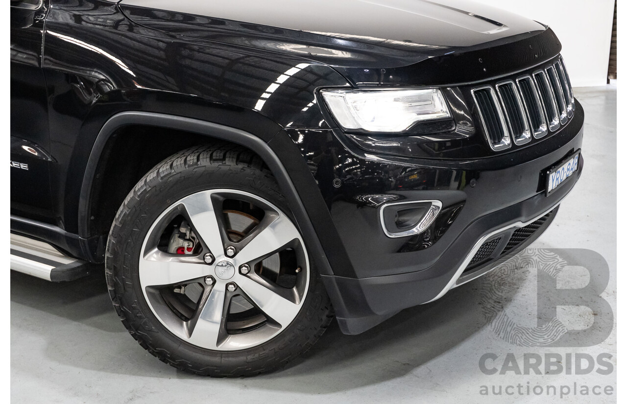 4/2015 Jeep Grand Cherokee Limited (4x4) WK MY15 4d Wagon Black Turbo Diesel V6 3.0L