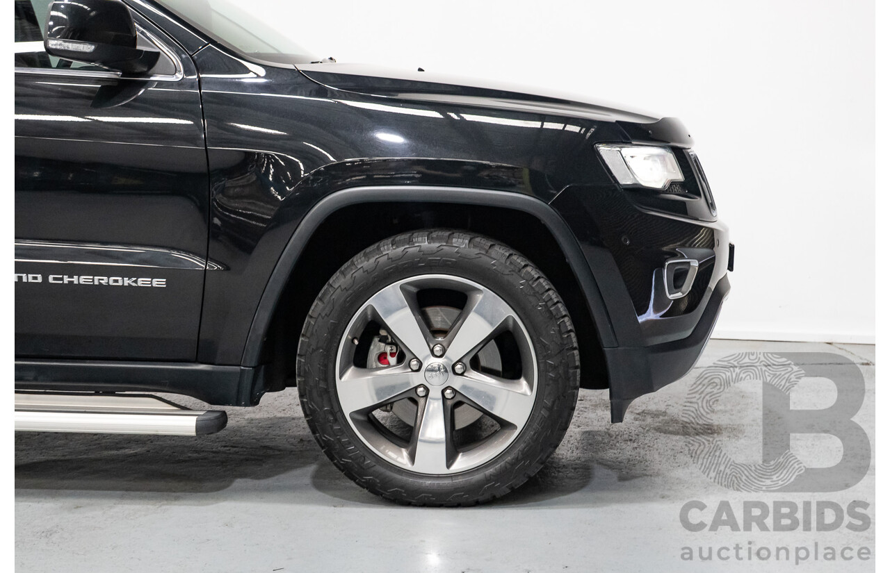 4/2015 Jeep Grand Cherokee Limited (4x4) WK MY15 4d Wagon Black Turbo Diesel V6 3.0L