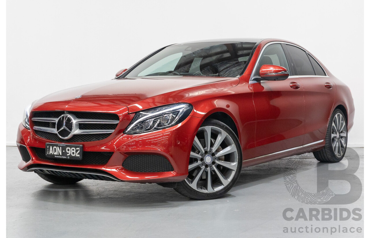 4/2017 Mercedes-Benz C250 205 MY17 4d Sedan Hyacinth Red Metallic Turbo 2.0L