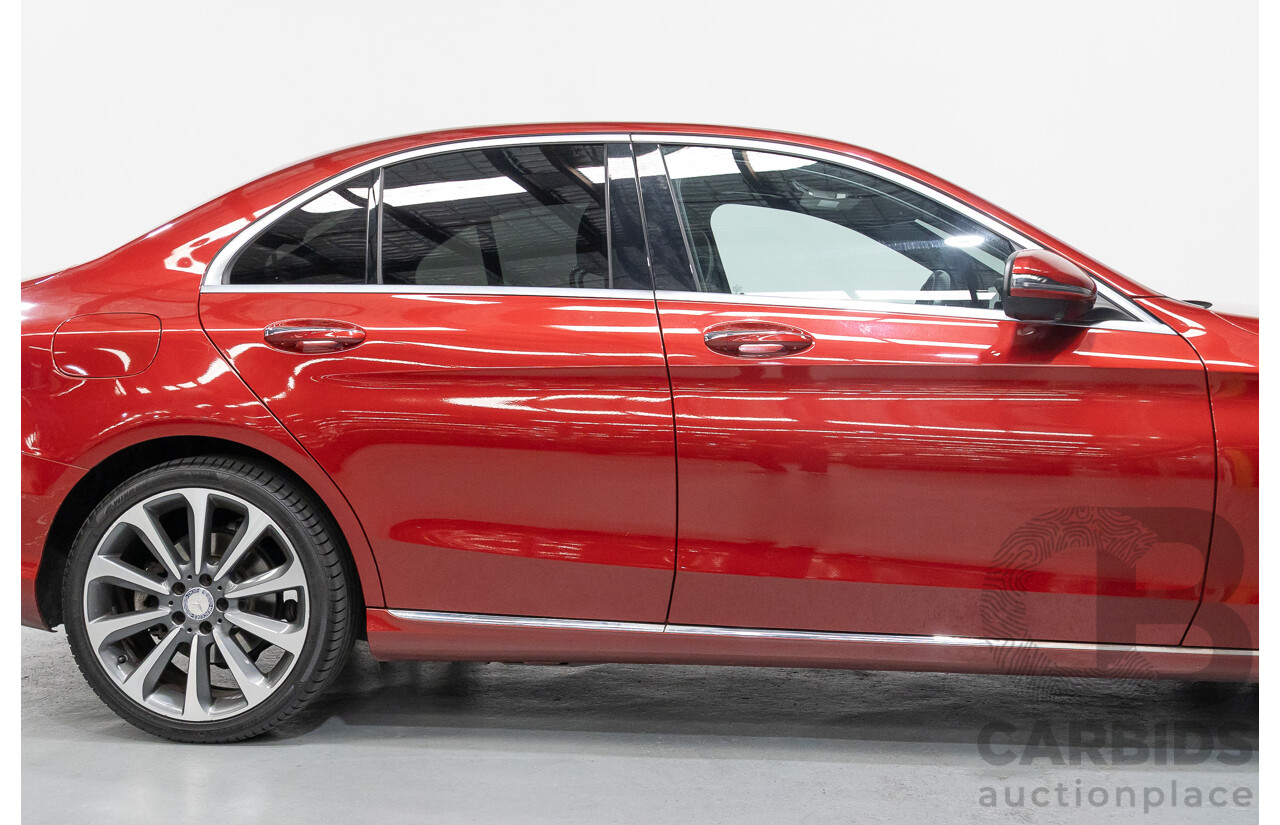 4/2017 Mercedes-Benz C250 205 MY17 4d Sedan Hyacinth Red Metallic Turbo 2.0L