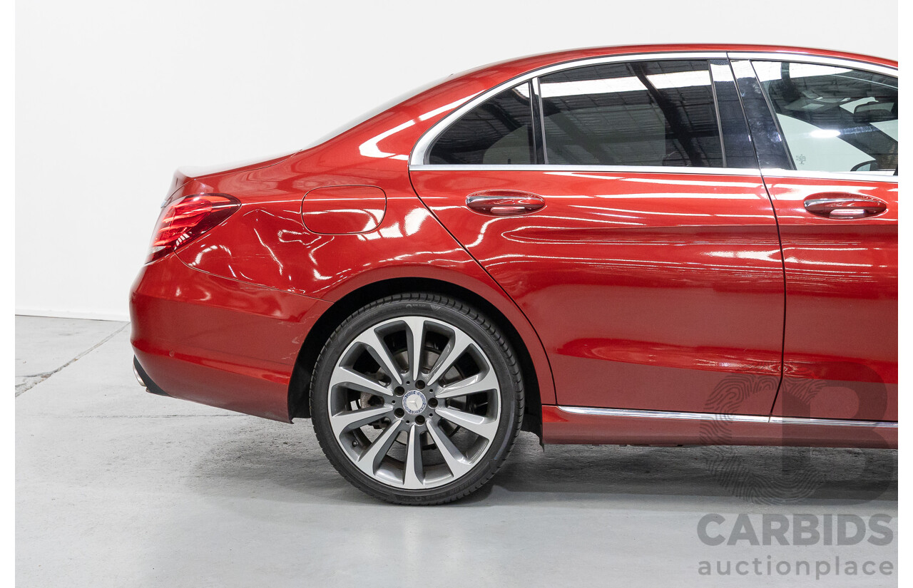 4/2017 Mercedes-Benz C250 205 MY17 4d Sedan Hyacinth Red Metallic Turbo 2.0L