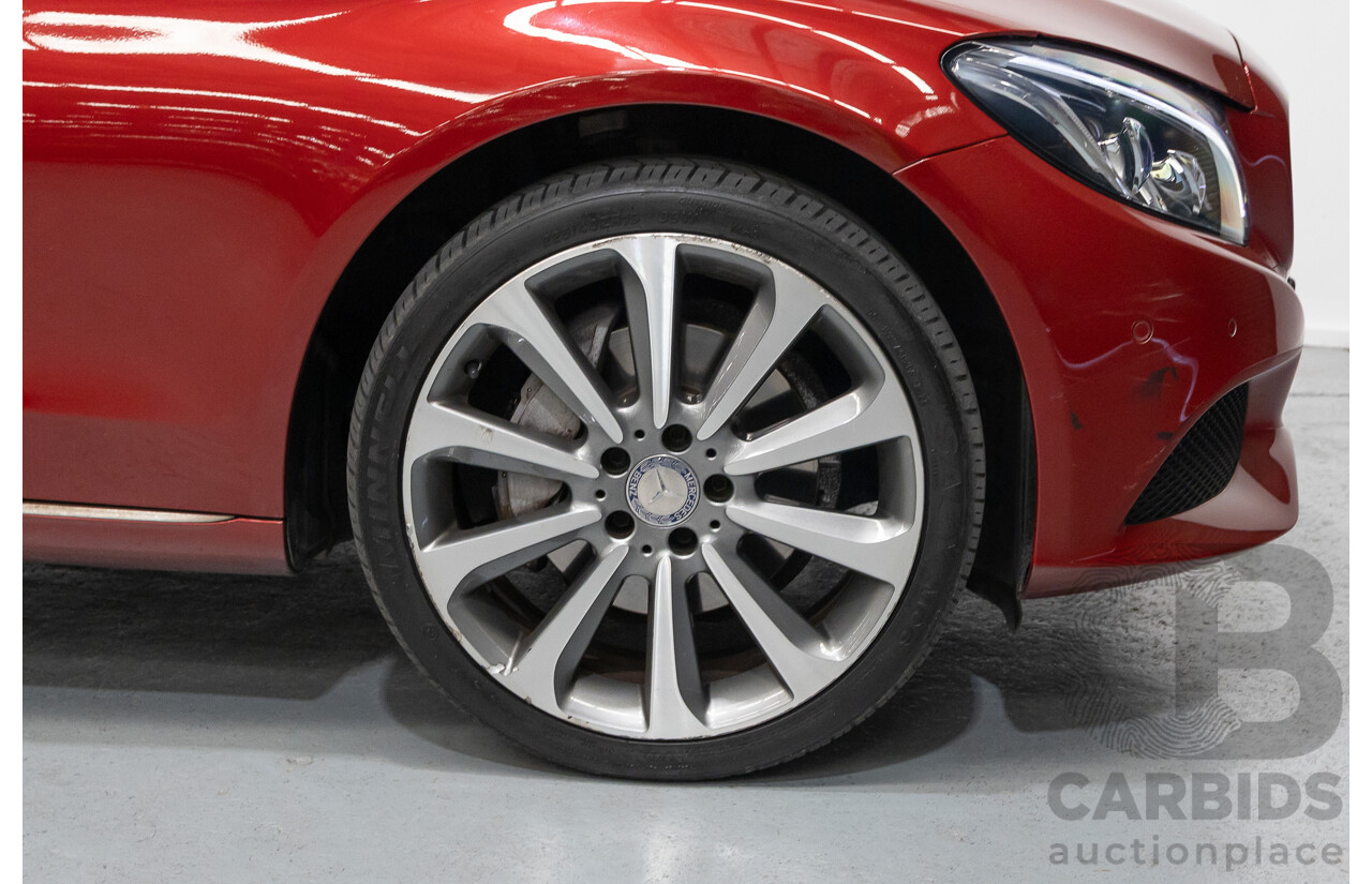 4/2017 Mercedes-Benz C250 205 MY17 4d Sedan Hyacinth Red Metallic Turbo 2.0L