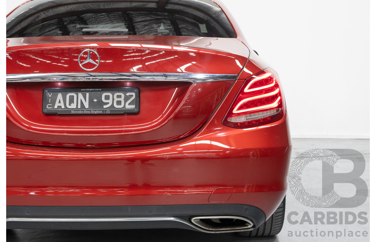 4/2017 Mercedes-Benz C250 205 MY17 4d Sedan Hyacinth Red Metallic Turbo 2.0L