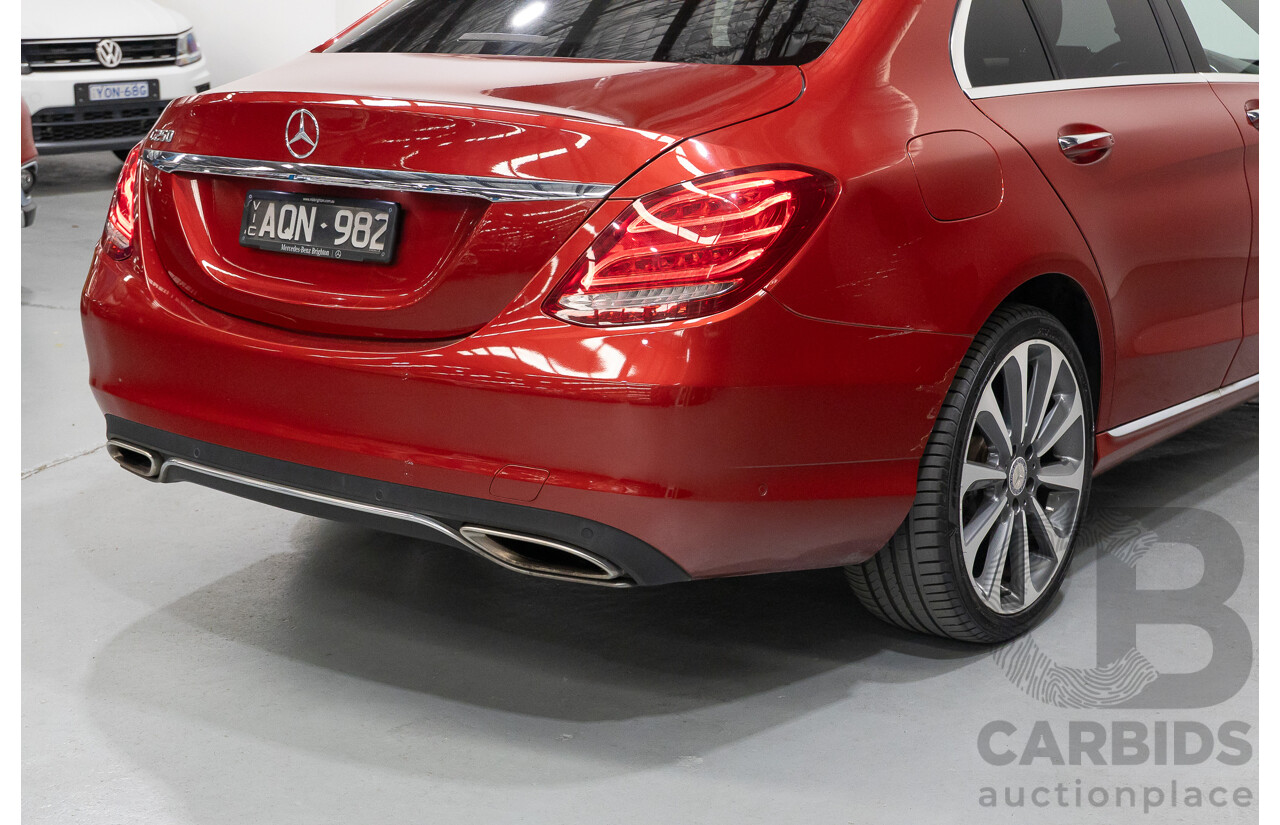 4/2017 Mercedes-Benz C250 205 MY17 4d Sedan Hyacinth Red Metallic Turbo 2.0L