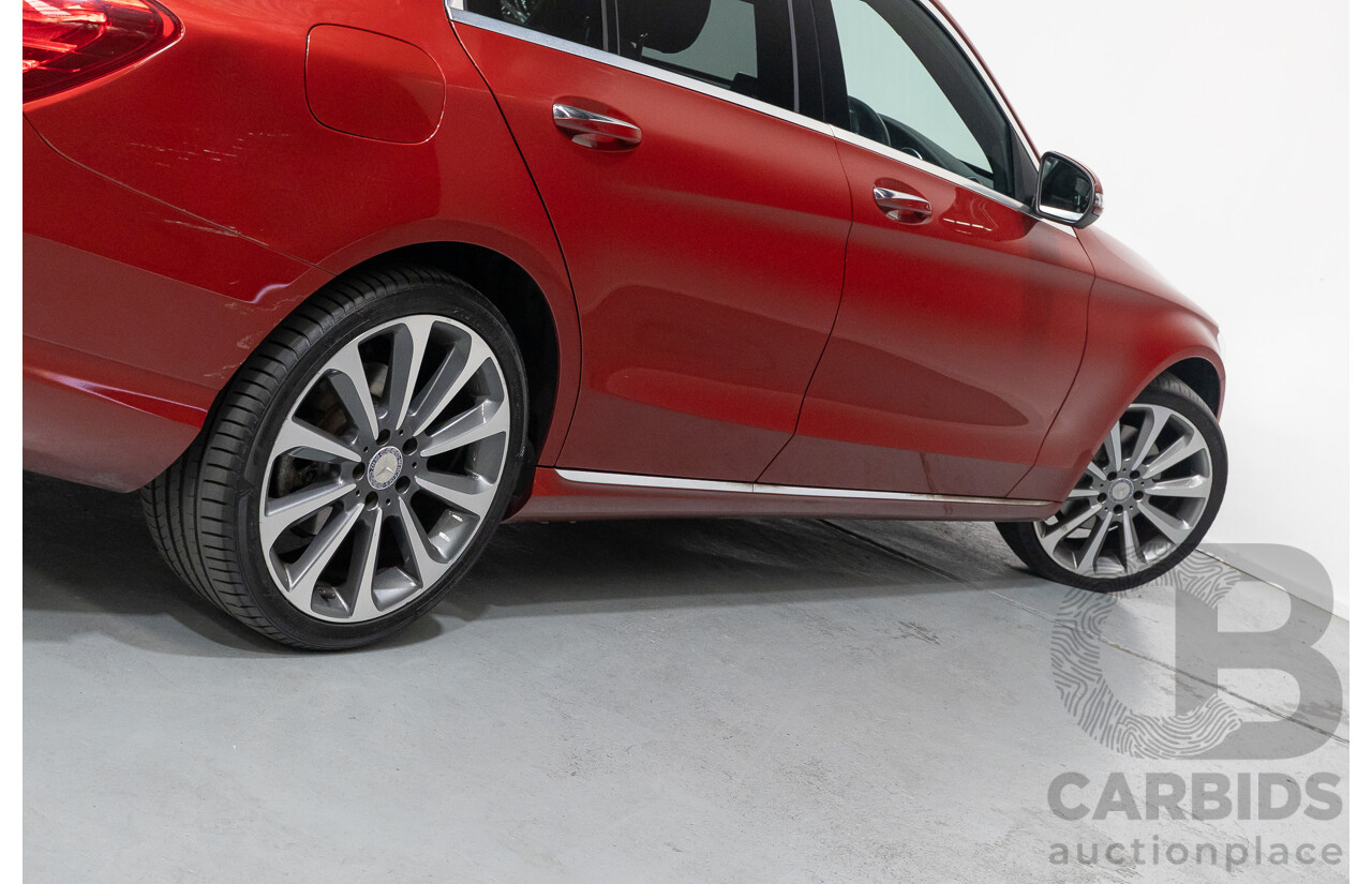 4/2017 Mercedes-Benz C250 205 MY17 4d Sedan Hyacinth Red Metallic Turbo 2.0L